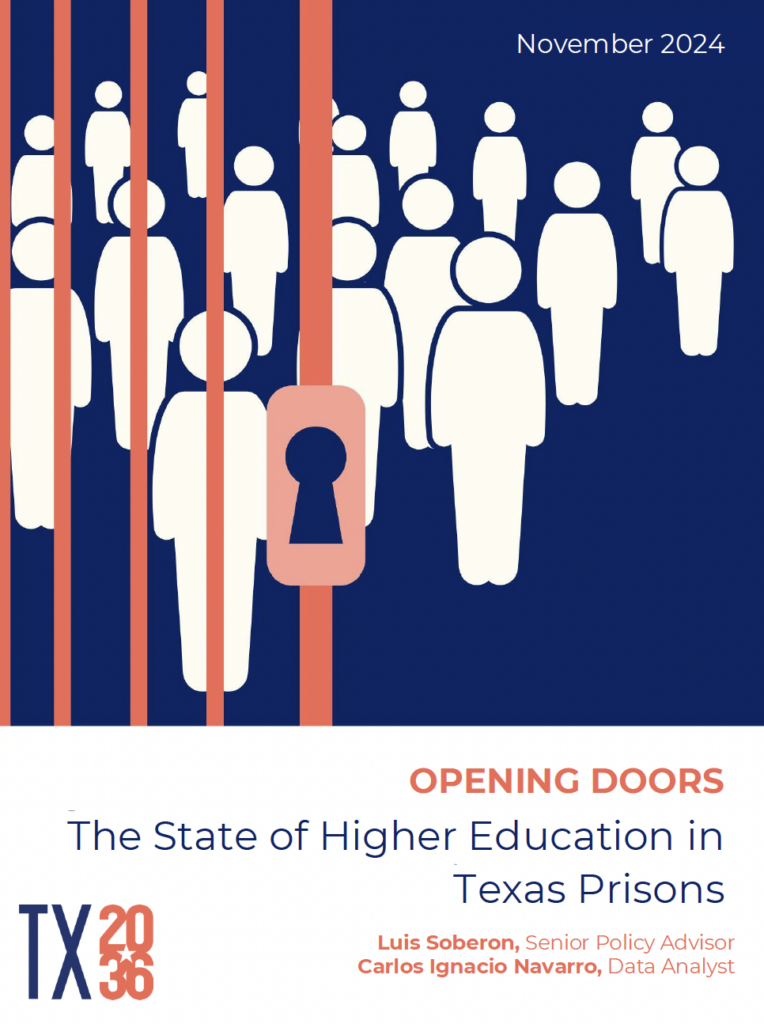 Cover of Opening Doors: The State of Higher Education in Texas Prisons”